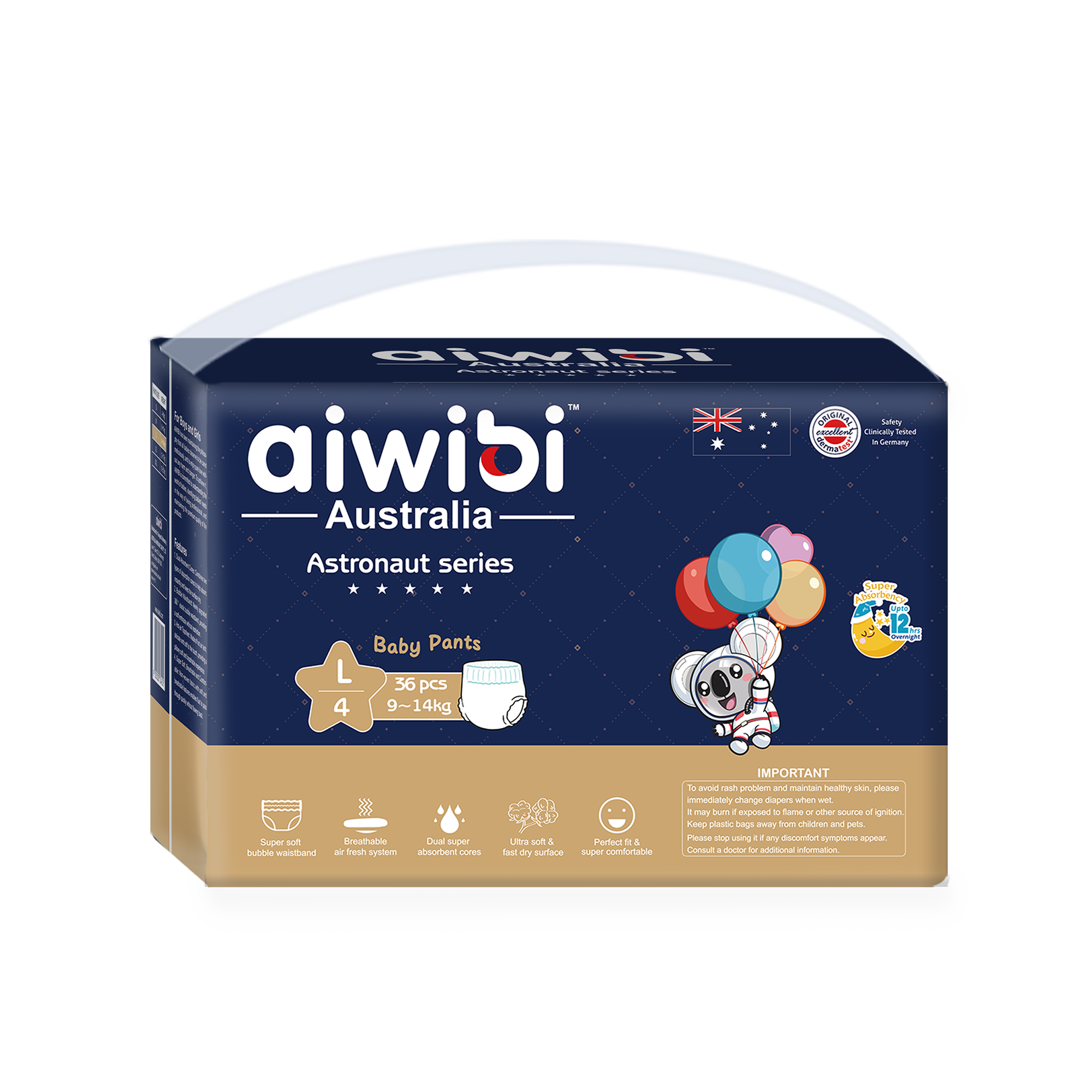 Astronaut Series Premium Disposable Baby Diaper Pants Size Large